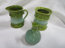 Load image into Gallery viewer, MCM Norleans Green Ceramic Sugar and Creamer Set