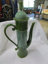 Load image into Gallery viewer, MCM Norleans Japan Green Textured Ceramic Tall Coffee Decor Urn Pot