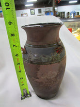 Load image into Gallery viewer, 2002 Artist Signed/Numbered Art Pottery Nature Mountains and Fishing Fly Vase
