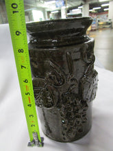 Load image into Gallery viewer, Grace Nell Hewell Signed Stoneware Pottery Grapes Wine Chiller Cooler