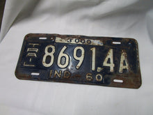 Load image into Gallery viewer, 1960 Indiana Trailer 3000 LB License Plate Tag 86914A
