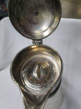 Load image into Gallery viewer, Vintage Crystal Lead Glass Sheraton with Silverplate Top Handle Pitcher Carafe