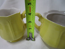 Load image into Gallery viewer, Vintage Buttercup Federalist Ironstone Lemon Yellow Creamer and Sugar Set