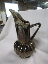 Load image into Gallery viewer, Vintage Brush McCoy Quality USA 718 Brown Metallic Handled Pitcher