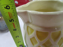 Load image into Gallery viewer, Vintage Roseville RRP Unmarked Yellow Window Small Ceramic Pitcher