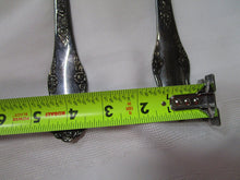 Load image into Gallery viewer, King Edward Silverplate Holiday Pattern Salad Serving Fork and Spoon Set with Original Box