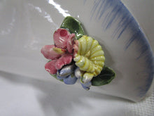 Load image into Gallery viewer, Vintage Capodimonte Italy Folded Floral Envelope Wall Pocket