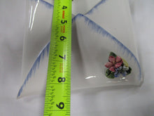 Load image into Gallery viewer, Vintage Capodimonte Italy Folded Floral Envelope Wall Pocket