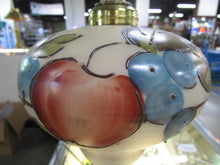 Load image into Gallery viewer, Vintage Milk Glass and Handpainted Glass Lamp Base No Shade