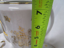 Load image into Gallery viewer, Vintage P. Pastaud Limoges France White Porcelain with Gold Floral Tea Service Set for 10