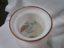 Load image into Gallery viewer, Vintage White Milk Glass Handpainted Poppy Vase