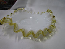 Load image into Gallery viewer, Vintage Fenton Gold Crest Bon Bon Tidbit Ruffled Edge Small Plate