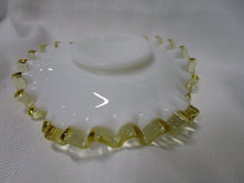 Load image into Gallery viewer, Vintage Fenton Gold Crest Bon Bon Tidbit Ruffled Edge Small Plate
