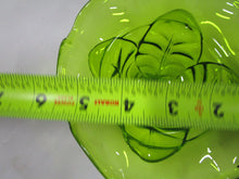 Load image into Gallery viewer, Vintage Viking Glass Green Glass Epic Leaf Compote Dish