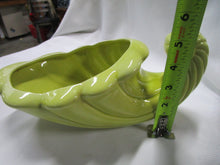 Load image into Gallery viewer, Retro Yellow Ceramic Pottery Cornucopia Planter