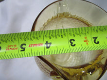 Load image into Gallery viewer, Trautman Amber Honeycomb Glass Owl Pitcher