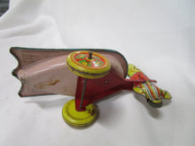 Load image into Gallery viewer, Retro 1950's Wyandotte Toys Tin Litho Happy Easter Bunny Pull Cart Toy