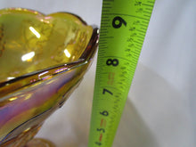 Load image into Gallery viewer, Vintage Amber Carnival Glass Grapes Pedestal Bowl