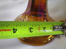 Load image into Gallery viewer, Vintage Amber Carnival Glass Grapes Pedestal Bowl