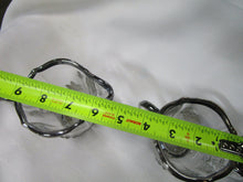 Load image into Gallery viewer, Vintage Clear Glass Leaf Motif Creamer and Sugar Set