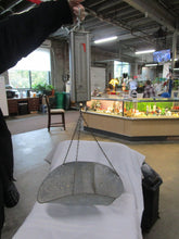 Load image into Gallery viewer, Vintage Hanson Viking 100 Lb Capacity Shop Scale with Galvanized Metal Scoop Bucket