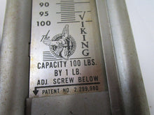 Load image into Gallery viewer, Vintage Hanson Viking 100 Lb Capacity Shop Scale with Galvanized Metal Scoop Bucket