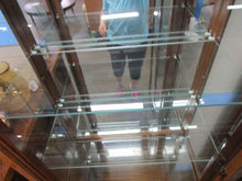 Load image into Gallery viewer, Vintage Pulaski Arch Top Four Glass Shelf Lighted Curio Display Cabinet