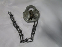 Load image into Gallery viewer, Vintage Adlake K14 Railroad Switch Padlock with Chain and Key