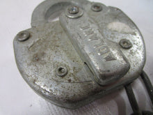 Load image into Gallery viewer, Vintage Adlake K14 Railroad Switch Padlock with Chain and Key