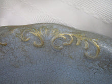 Load image into Gallery viewer, Antique 1851 Pundy Goutier Blue Crackled Wash Basin Pottery Bowl