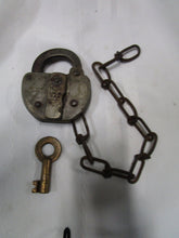 Load image into Gallery viewer, 1967 Slaymaker Penn Railroad Switch Padlock with Chain and Key