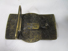 Load image into Gallery viewer, Vintage Michelin Made In USA Tire Man Brass Belt Buckle