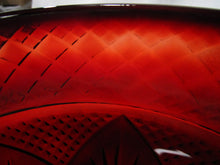 Load image into Gallery viewer, Vintage Cristal d'Arques France Ruby Red Diamond Pattern Serving Bowl