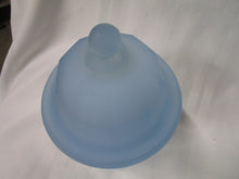 Load image into Gallery viewer, Vintage Indiana Glass Satin Blue Paneled Apothecary Canister Jar