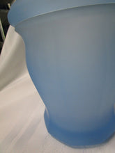 Load image into Gallery viewer, Vintage Indiana Glass Satin Blue Paneled Apothecary Canister Jar