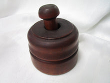 Load image into Gallery viewer, Vintage Solid Wood Large Round Butter Mold Pineapple Stamp Press
