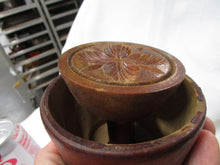 Load image into Gallery viewer, Vintage Solid Wood Large Round Butter Mold Pineapple Stamp Press