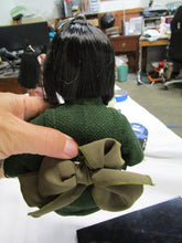 Load image into Gallery viewer, Vintage Japanese Ooike Ooike Co. Vinyl Sitting Doll with Green Robe with Sash