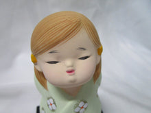 Load image into Gallery viewer, Vintage Japanese Hakata White Flower Dress Doll Child Figurine