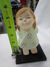 Load image into Gallery viewer, Vintage Japanese Hakata White Flower Dress Doll Child Figurine