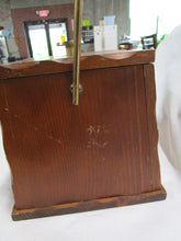 Load image into Gallery viewer, Vintage Solid Wood Salt Box with Metal Handle and Plastic Insert