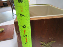 Load image into Gallery viewer, Vintage Solid Wood Salt Box with Metal Handle and Plastic Insert