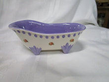 Load image into Gallery viewer, *Small Purple Ceramic Tub Planter, Good Sell