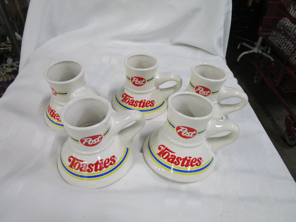 Collectible Post Toasties Wide Bottom No Spill Coffee Cup 