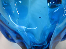 Load image into Gallery viewer, Vintage LE Smith Colonial Blue Glass Footed Compote Dish
