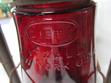 Load image into Gallery viewer, Vintage Dietz No. 2 Blizzard Red Globe Oil Railroad Lantern