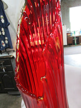 Load image into Gallery viewer, Vintage LE Smith Amberina Glass Large Ribbed Swung Vase