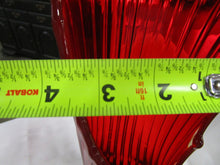 Load image into Gallery viewer, Vintage LE Smith Amberina Glass Large Ribbed Swung Vase