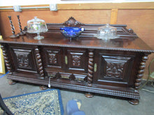 Load image into Gallery viewer, Antique Brazilian Wood Barley Twist Server Sideboard