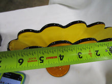 Load image into Gallery viewer, Vintage Art Deco Style Amber Glass Fan Vase